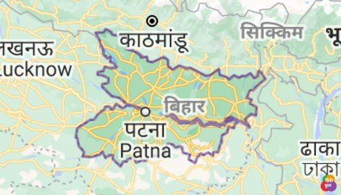 Bihar ki chauhaddi map hindi